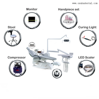New Dental Chair with LED Light with Air Compressor OSA-1-2022