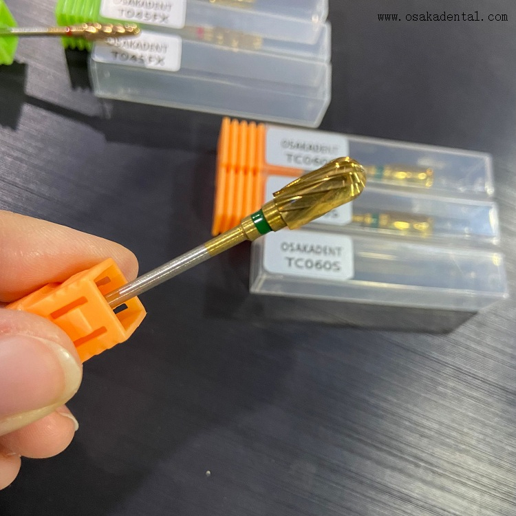Dental HP CNC Carbide Burs with Titanium Layer OSA-E28A-G