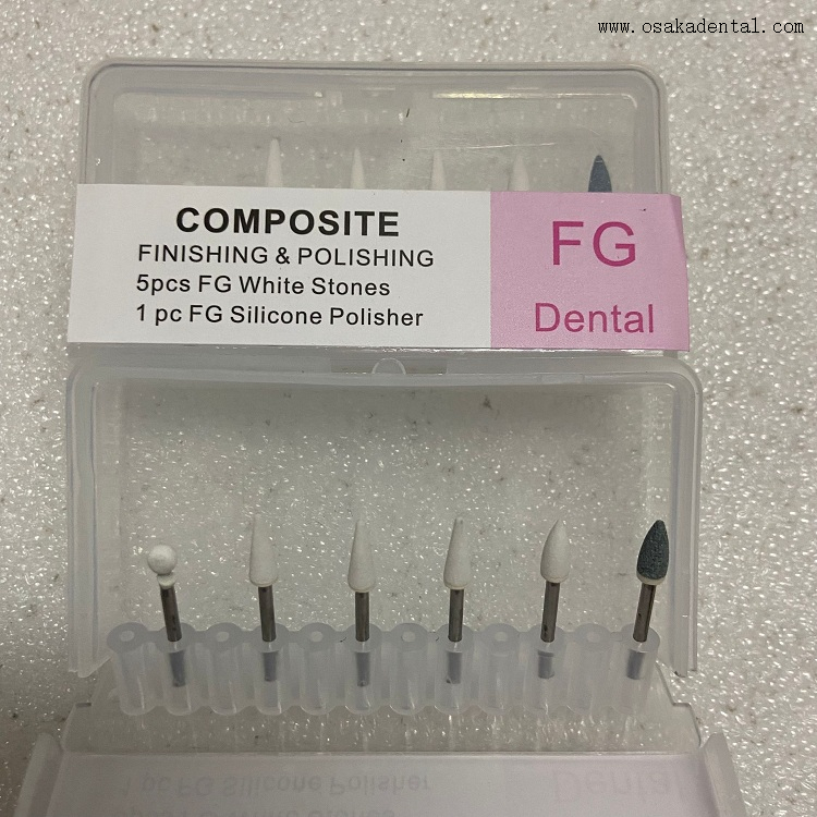 Dental Composite Finishing&polishing Burs Kits/White Stone OSA-FG01