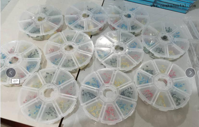 Dental Fiber Post difference color Straight fiber Post in Round box