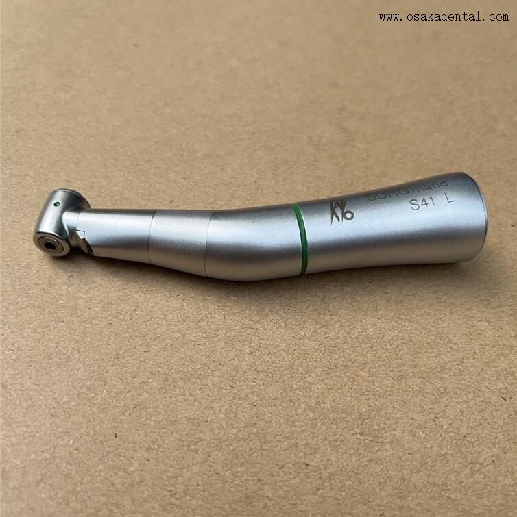 High Quality Reduction Contra Angle 4:1 with Fiber Optic Light