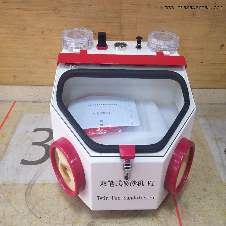 Dental Lab Equipment Dental Twin-Pen Sandblaster Unit
