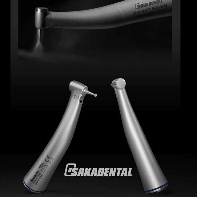 New Mini Head Contra Angle Dental Handpiece 1:1 