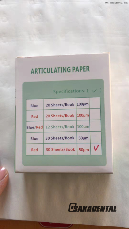 Dental Articulating Paper Dental Consumables Paper