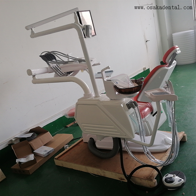 Luxury Dental Chair with Top Mounted Instrument Tray 