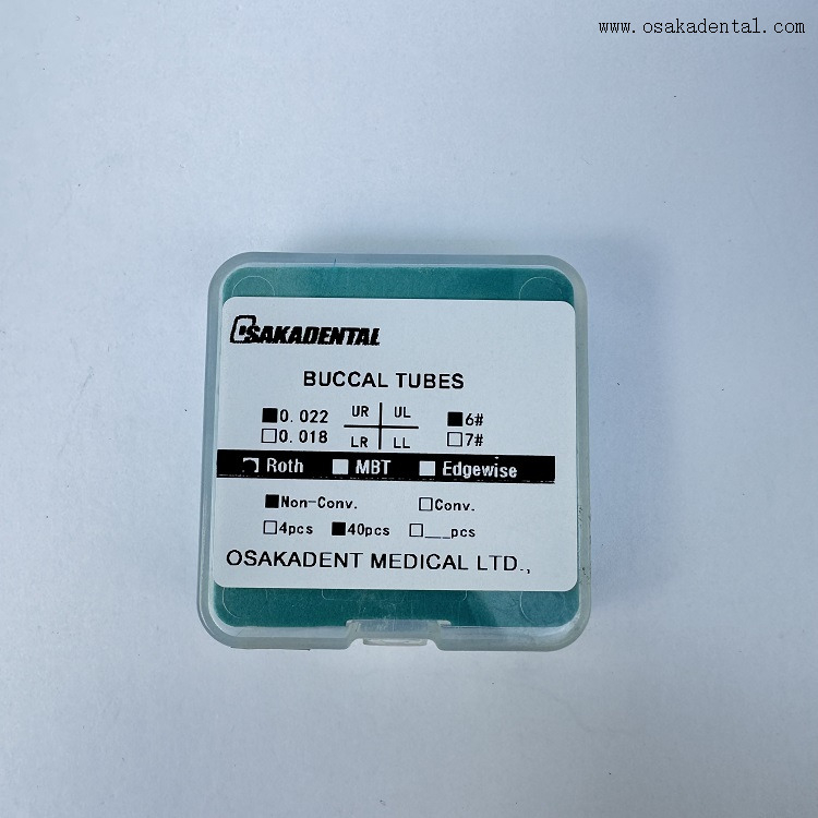 Dental Orthodontic Box Packing Buccal Tubes Single Roth/mbt