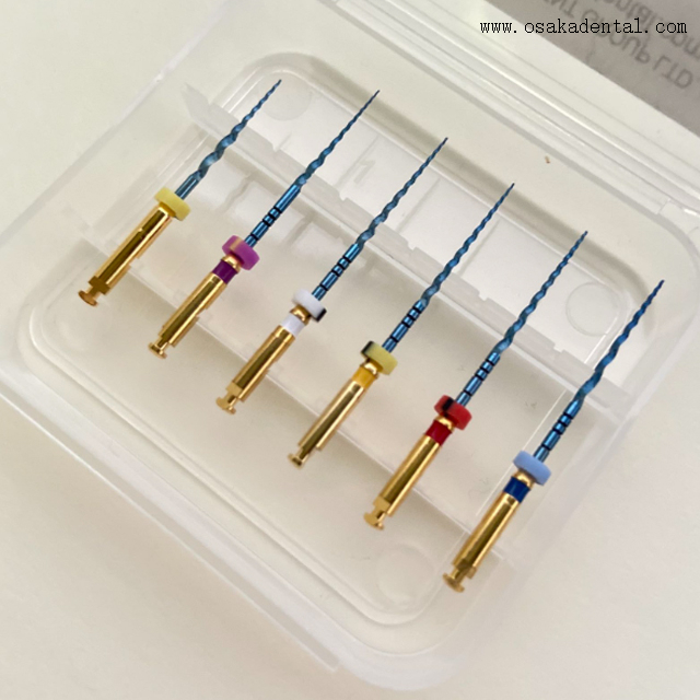 Thermally Activated Blue Large Taper Endodontic Files for dental endodontic