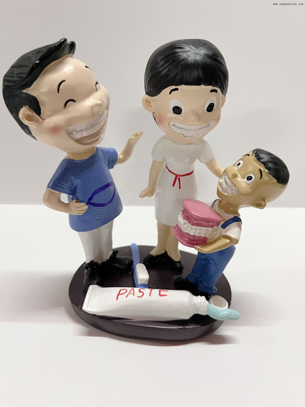 New Dental Office Decoration Dentist And Little Girl Figurine Ornament Professional Dental Clinic Decor