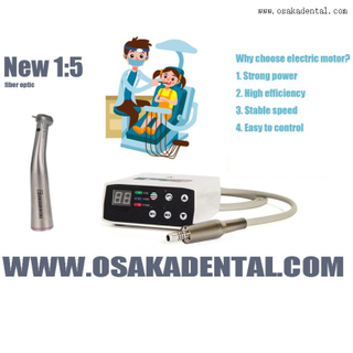 Dental electric motor Burshless with 1:5 new contra angle fiber optic