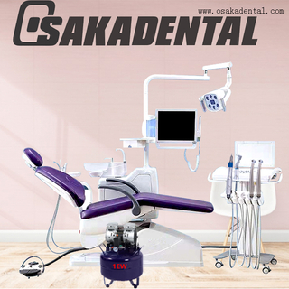 Moving trolley high class dental chair unit nice purple color