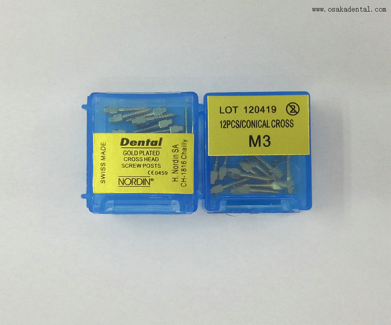 Dental Implant Golden Plated Screw Post
