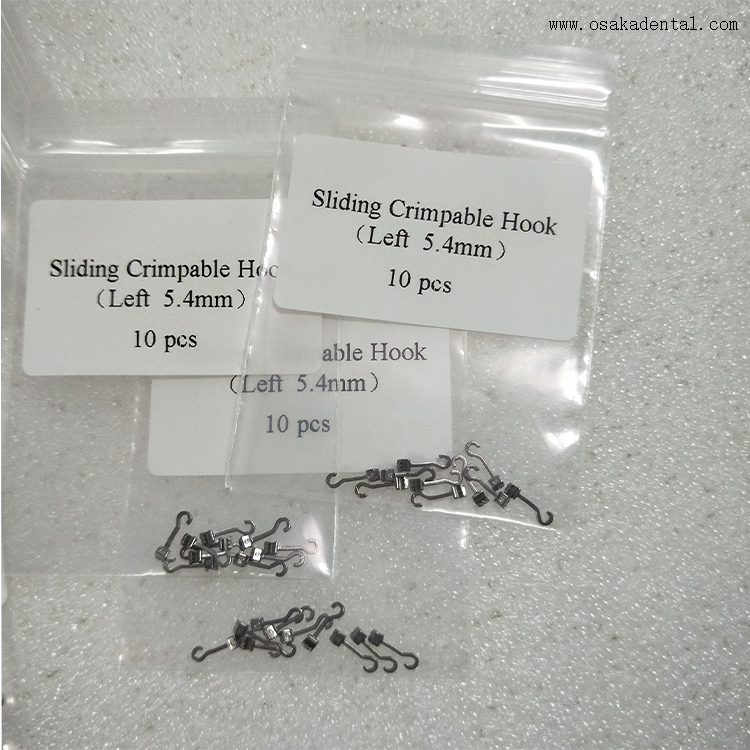 Dental Orthodontic Accessories Sliding Crimpable Hook