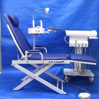 Portable Dental Chair Unit with Led Lamp and Mobile Tray