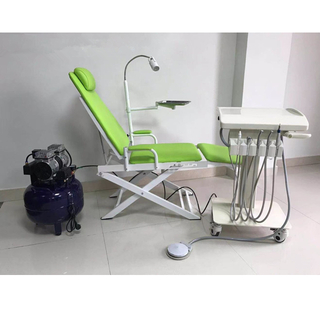 New Portable Dental Chair Unit with Mobile Tray and Compressor