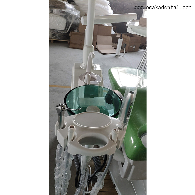 Top Mounted Dental Chair Unit with Dental Air Compressor And Oral Camera with Monitor