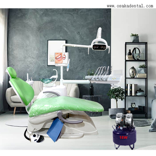 Top mounted dental chair unit with 17 inches monitor
