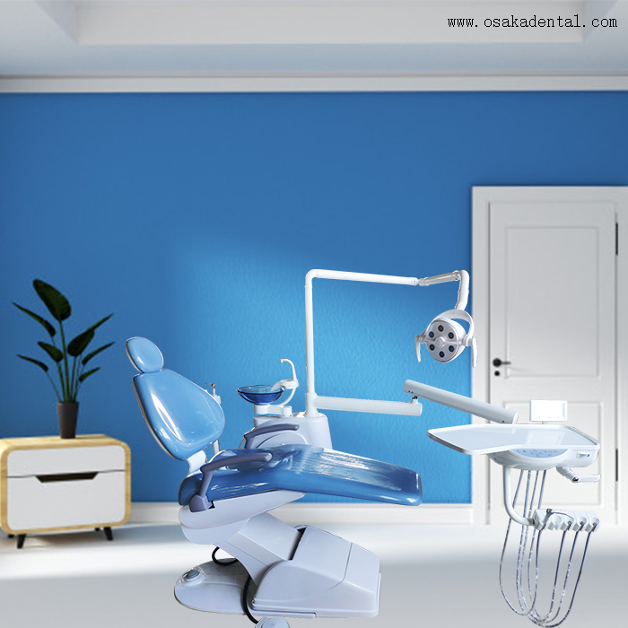 Dental Chair with LED Lamp / Simple Dental Chair for Dental Clinic