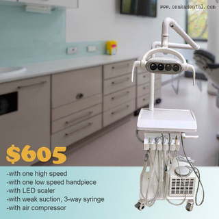 Portable Dental Units/trolly with LED light OSA-F324-2-LED