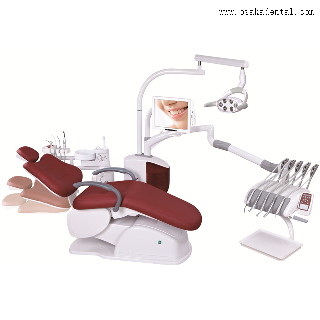 Comfortable Top Mounted Tray Dental Chair for Dental Clinic
