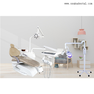 Dental chair with dental bleaching machine