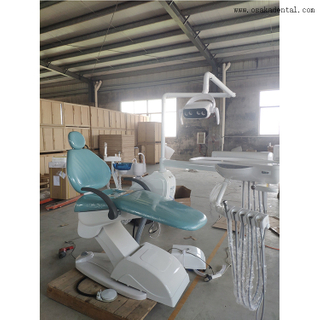 Dental chair with LED lamp and simple style with OSAKADENTAL CHAIR UNIT dental handpiece set