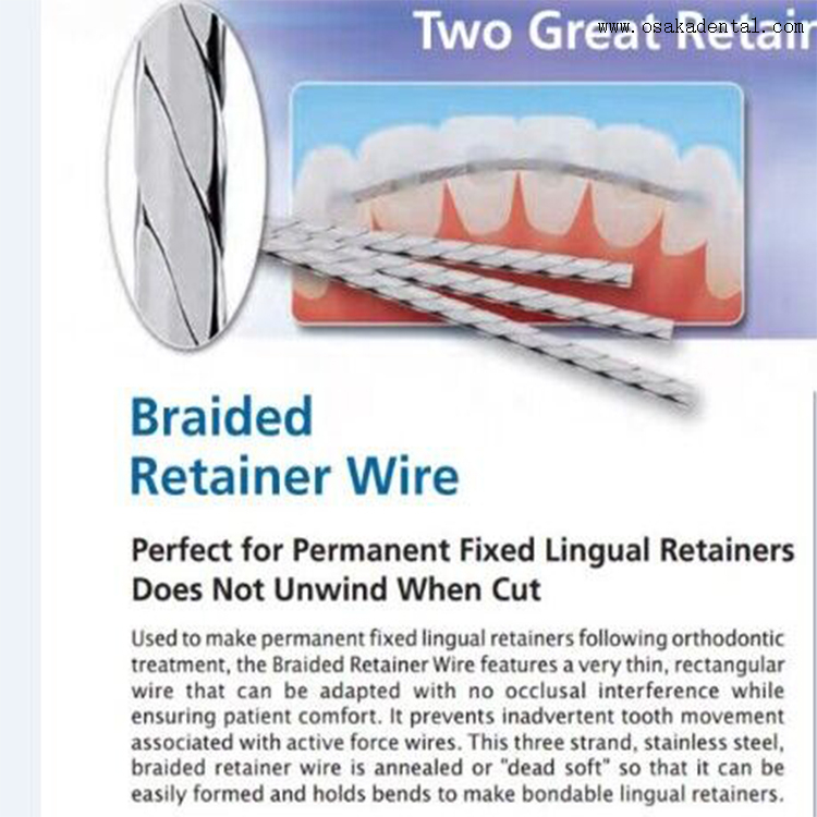 Orthodontic Accessories Dental Stainless Steel Retainer Wire