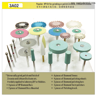 Dental Popular HP Grinding Or Polish Zirconia Lithium Disilicate Kit