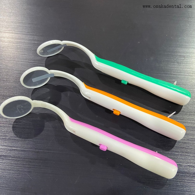 LED Light Dental Mirror Teeth Inspection Mirror Dentist Oral Care Tool OSA-C-127