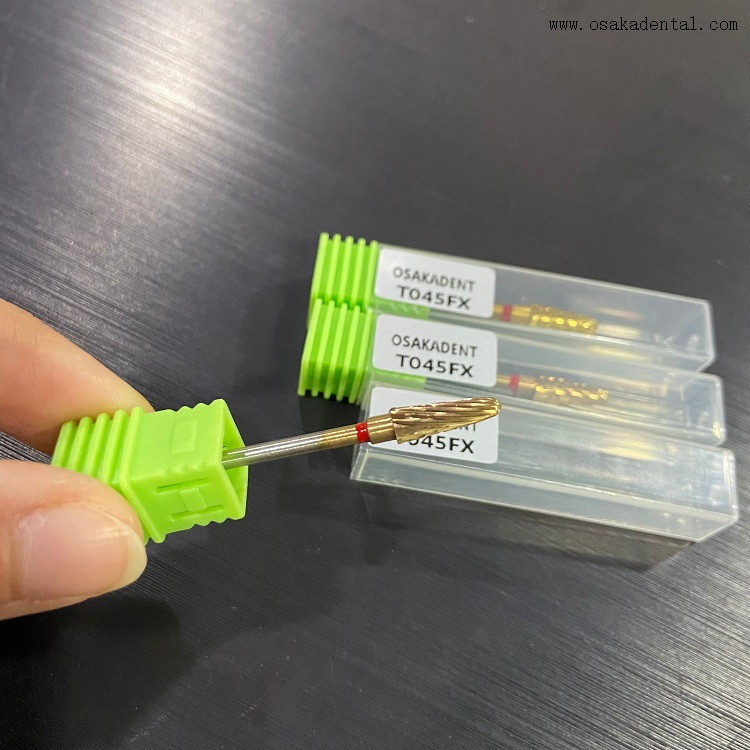 Dental HP CNC Carbide Burs with Titanium Layer OSA-E28A-G