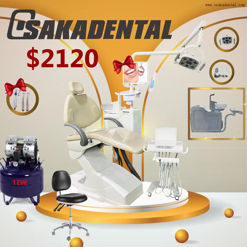 Dental unit set with full option/Dental unit with dental handpiece/dental unit OSA-1-38A-2120