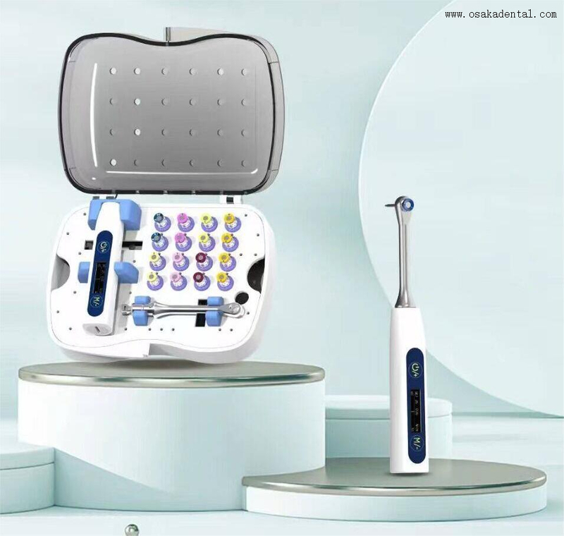 Dental implant wrench with tools