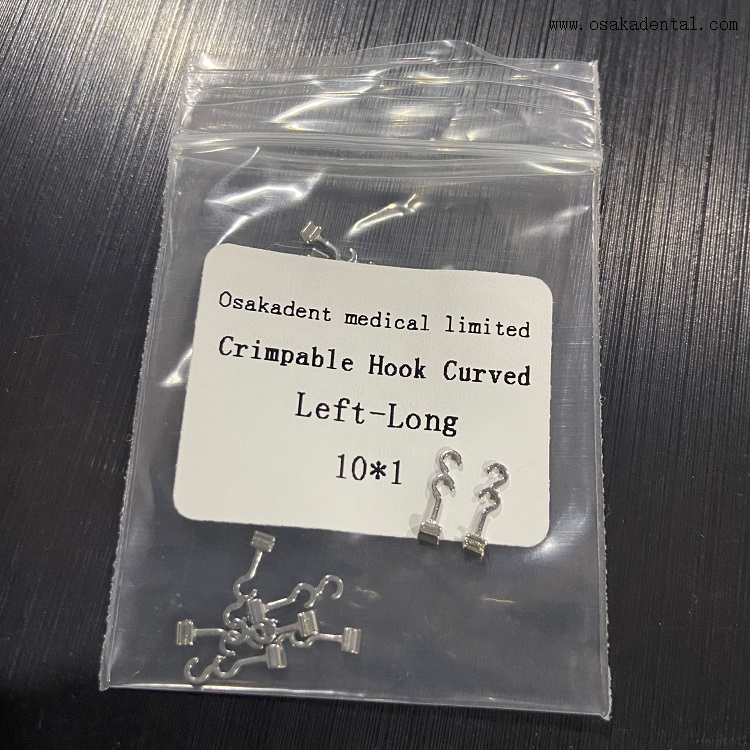Dental Orthodontic Crimpable Curved Left-Long