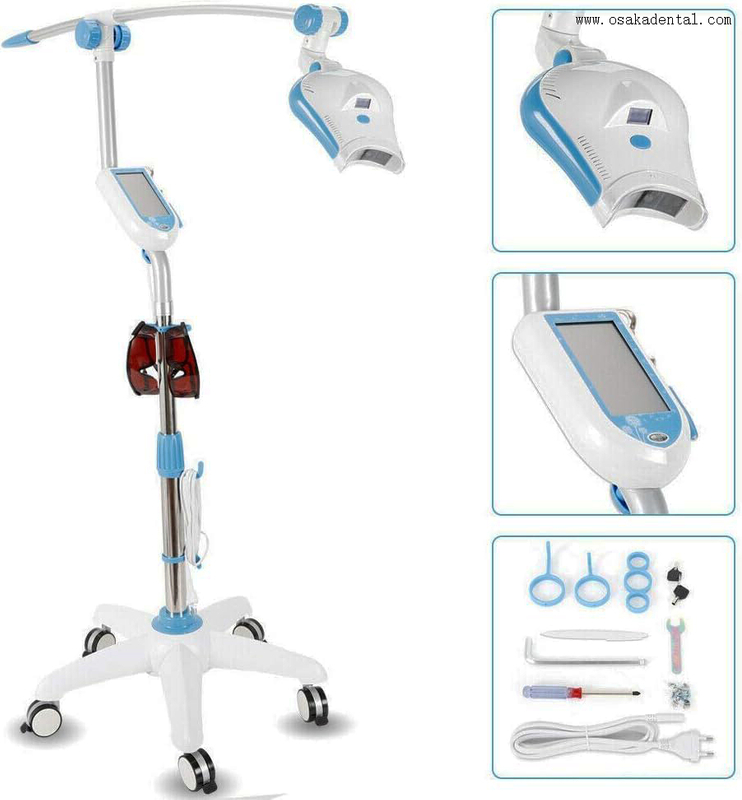 Digital Display panel Mobie teeth whitening lamp with wheel