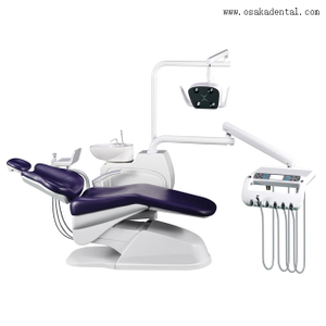High class purple colour dental chair from OSAKA dental chair unit with dental whitening machine and dental algiante