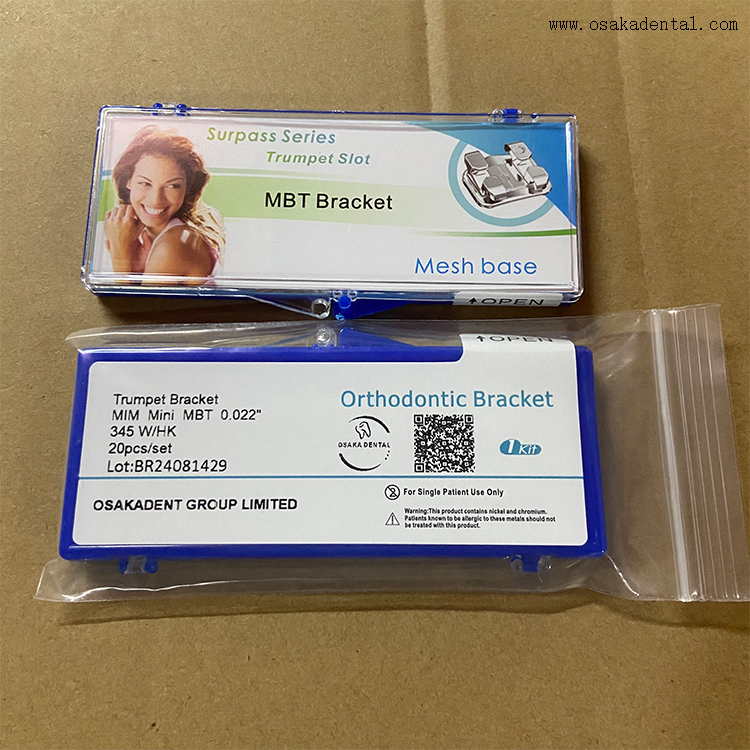 Dental Orthodontic Mesh Base Metal Bracket