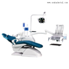Top Mounted Tray Leather Dental Chair 
