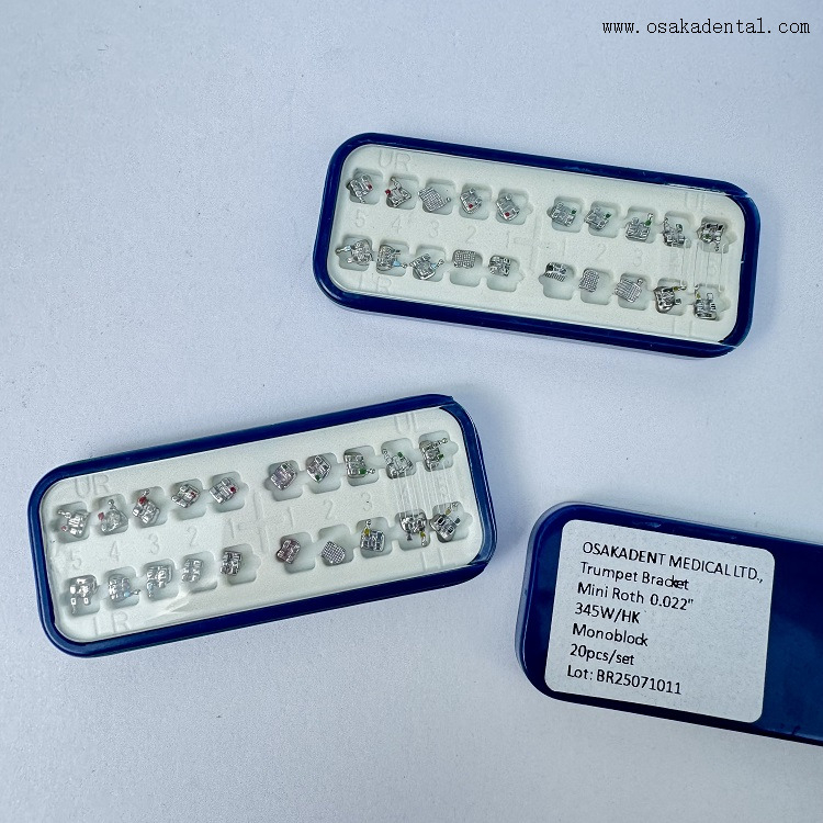 Orthodontic Monoblock Metal Bracket ROTH/MBT Box Packing