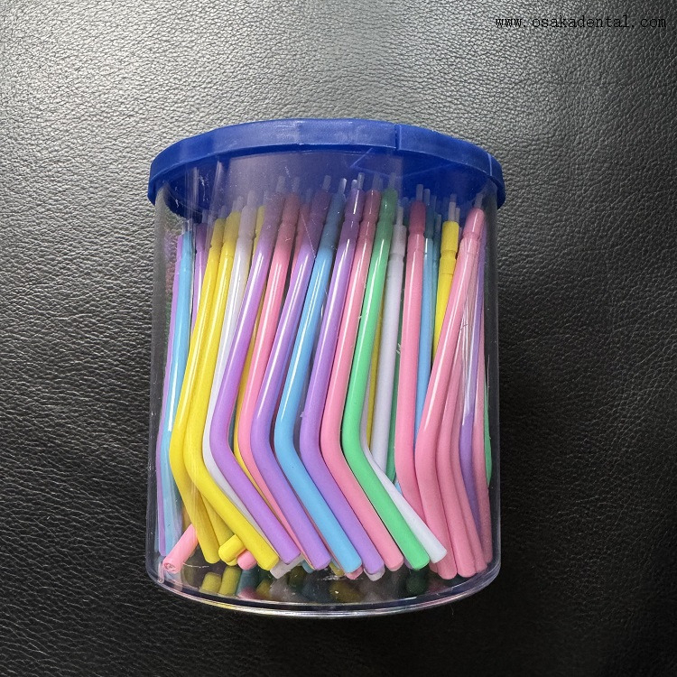 Dental Disposable Colorful Syringe Tips Bottle Package