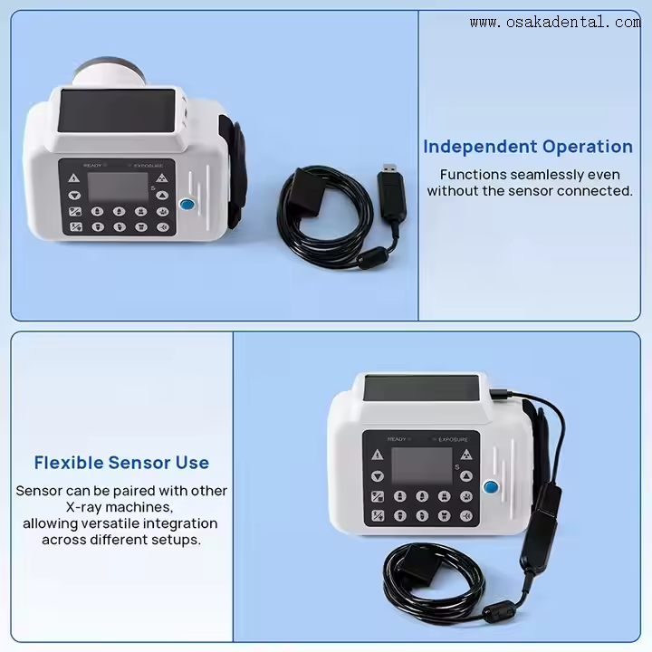 Dental X-ray Machine With Screen and Digital Sensor 2-in-1 Instant X Ray Machine