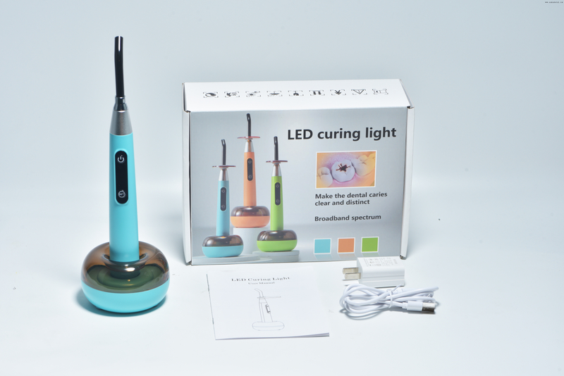 Colorful rainbow Dental curing light with caries detection funtion