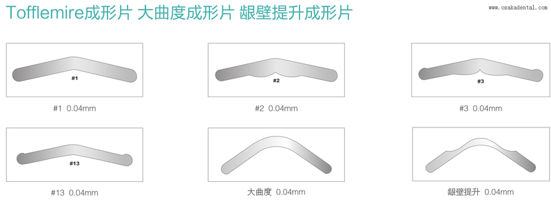 Tofflemire matrix bands for dental treatment for dental handpiece
