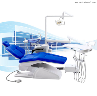 Soft PU Dental Unit with Halogen Light And Single Arm