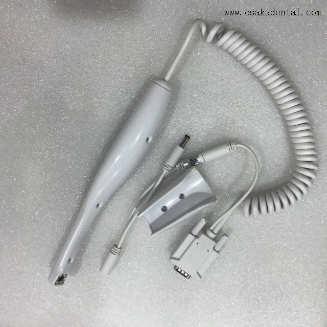 Green color dental chair unit with dental air compressor and dental handpiece