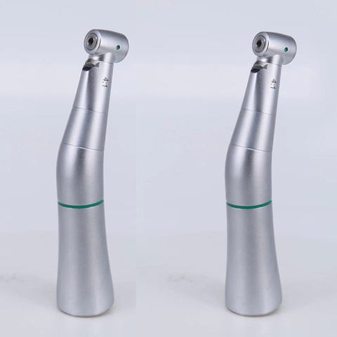 Dental 4:1 Reduction Contra Angle Fiber Optic Handpiece Turbine Push Button
