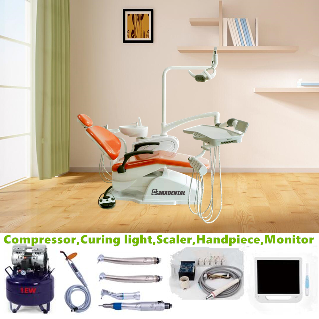 Good Dental Chair with Stable Quality and Reflector LED Lamp