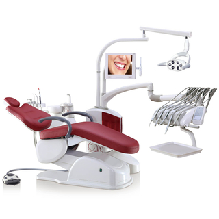 Comfortable Top Mounted Tray Dental Chair for Dental Clinic