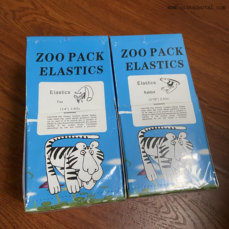 Zoo Pack Dental Orthodontic Rubber Band 3.5OZ/5.0OZ/6.5OZ OSA-F729-C1