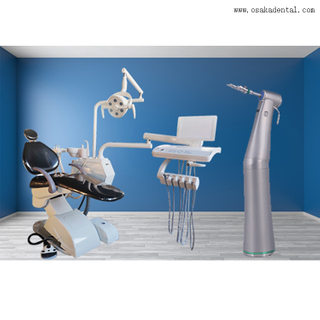 Black Color Dental Chair with Big X Ray Viewer