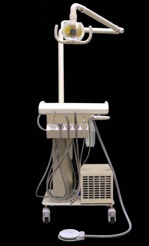 Dental Mobile Tool Cart with compressor and Halogen lamp dental protable cart for dental unit with compressor and Halogen lamp