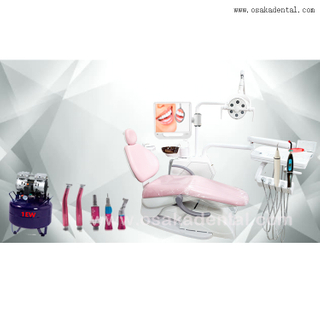 OSA-A1 OSAKADENTAL Chair unit with dental handpiece set and air compressor